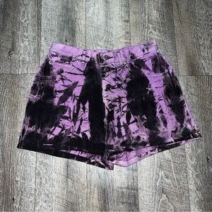 Vintage Lee Denim 1980s Denim Mom Jean Shorts Purple Cutoff DIY‎